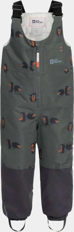 Jack Wolfskin Gleely 2L Insulated Print Bib Kids Dark green 01