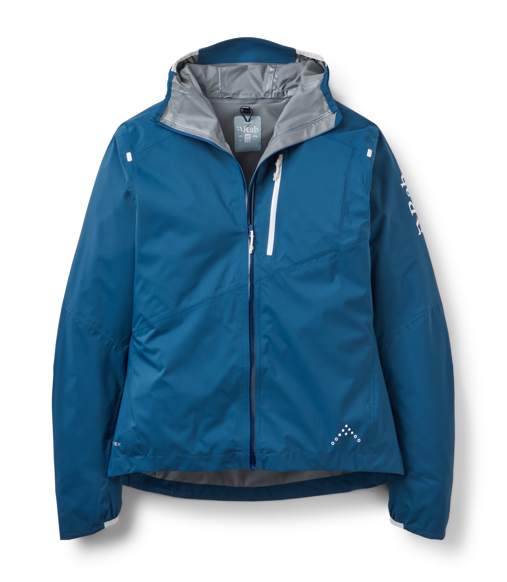 Rab Women's Downpour Trail Light Jacket Tempest Blue 05