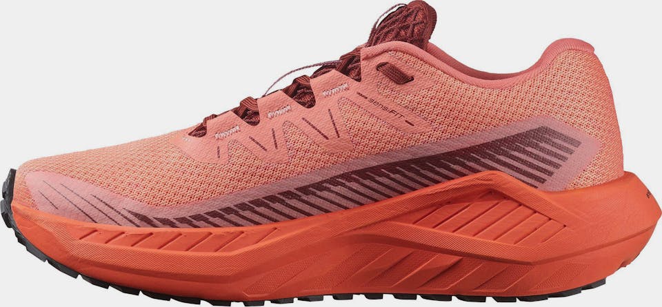 Salomon Women's DRX Defy Gravel Vaaleanpunainen/Tummanpunainen 01