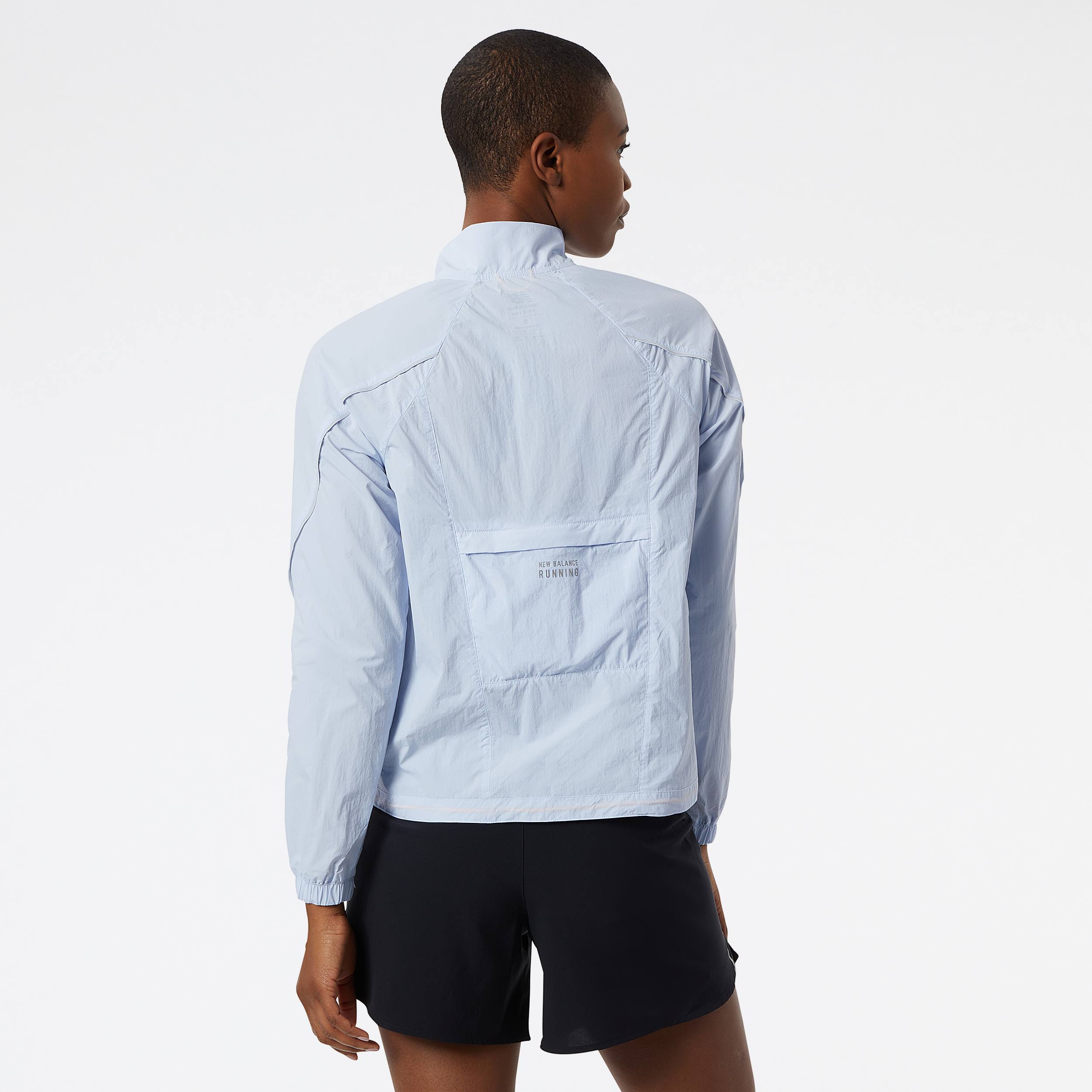 New Balance Women's Printed Impact Run Light Pack Jacket Light grey 02