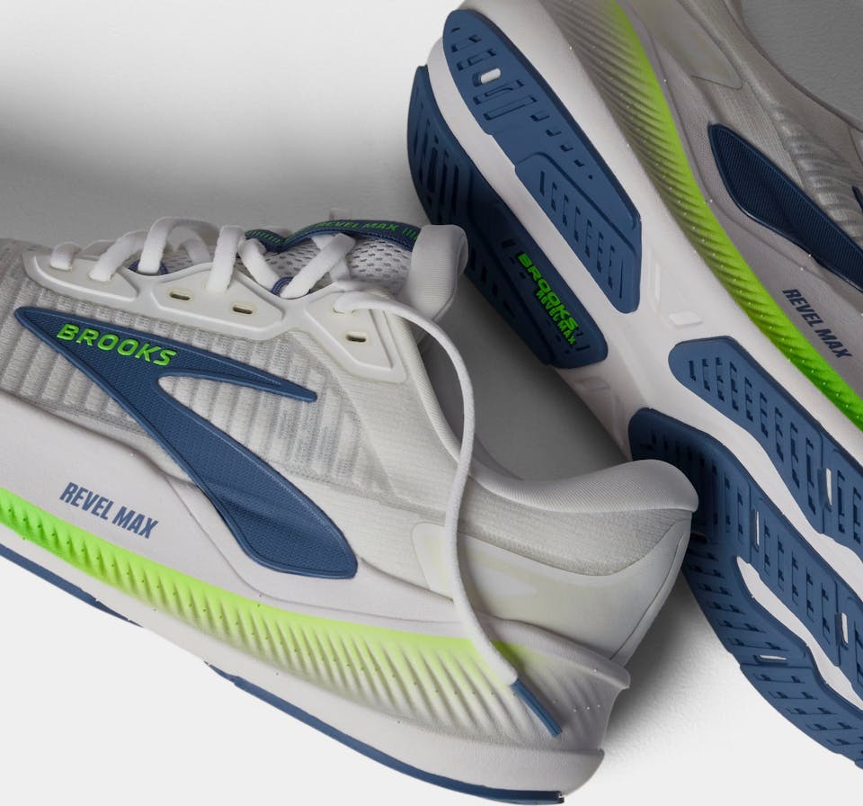 Brooks Men's Revel Max Valkoinen 07