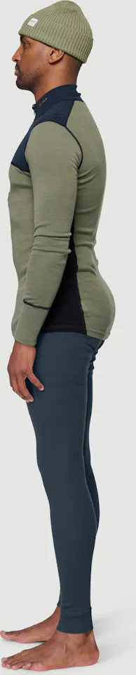 Devold Lauparen Merino 190 Zip Neck Ink/Lichen/Black 02