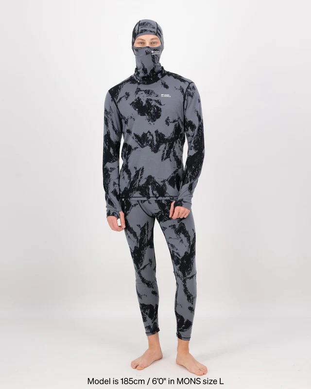 Mons Royale Men's Cascade 200 Legging Mtn Pixel Grey 03