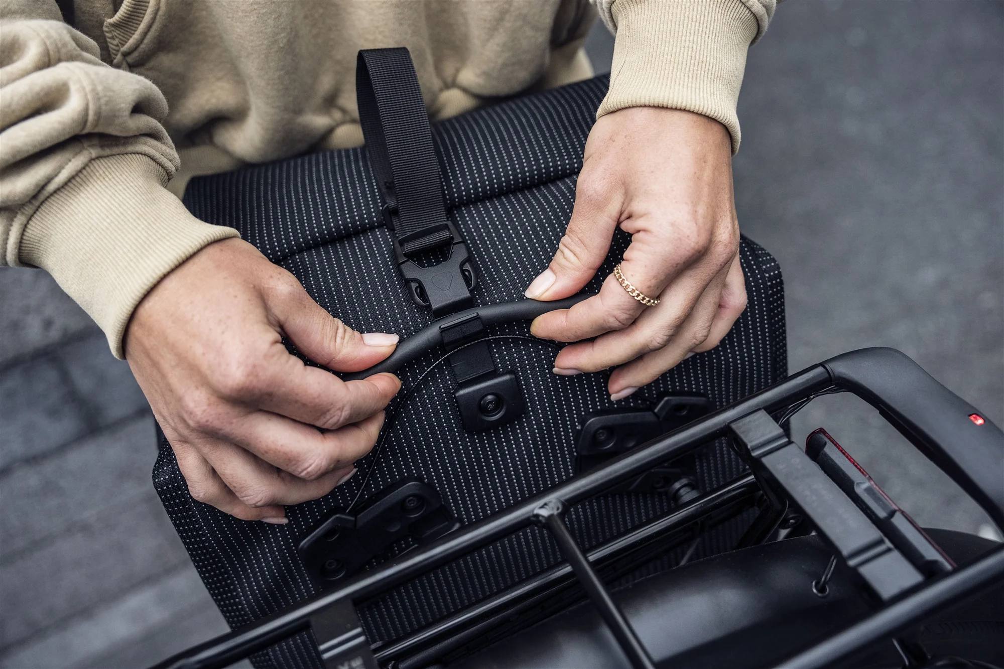 Ortlieb Back-Roller Hi-vis QL3.1, yksi kappale Musta 04