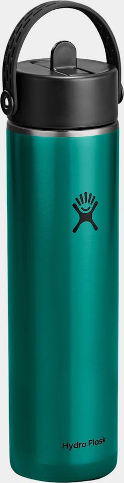Hydro Flask 24oz Light Weight Wide Flex Strawcap Emerald 01