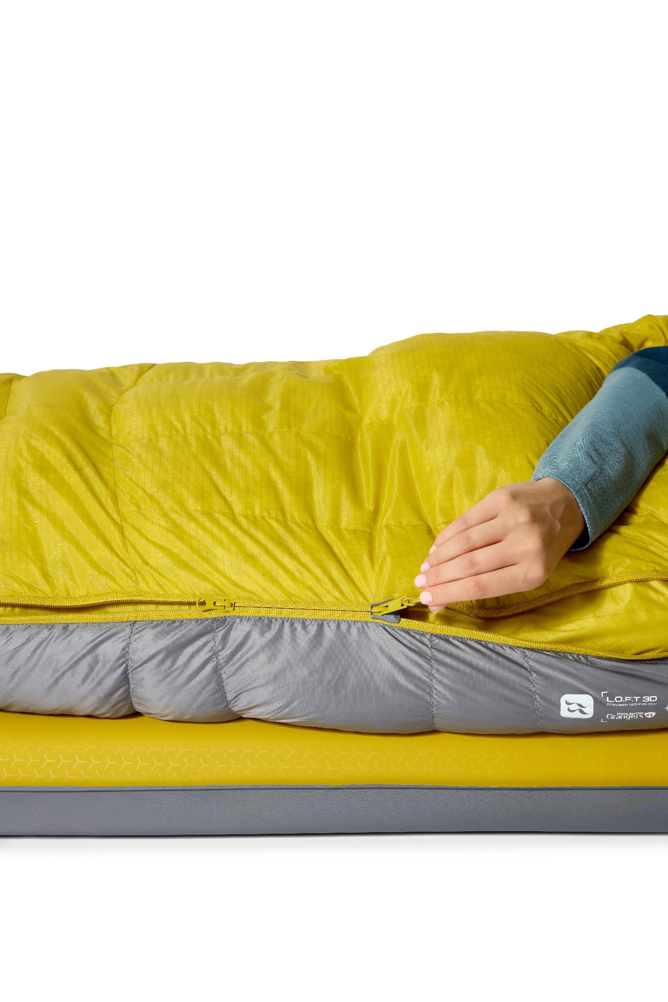 Rab Women's Neutrino -12 Long Harmaa/Keltainen 18