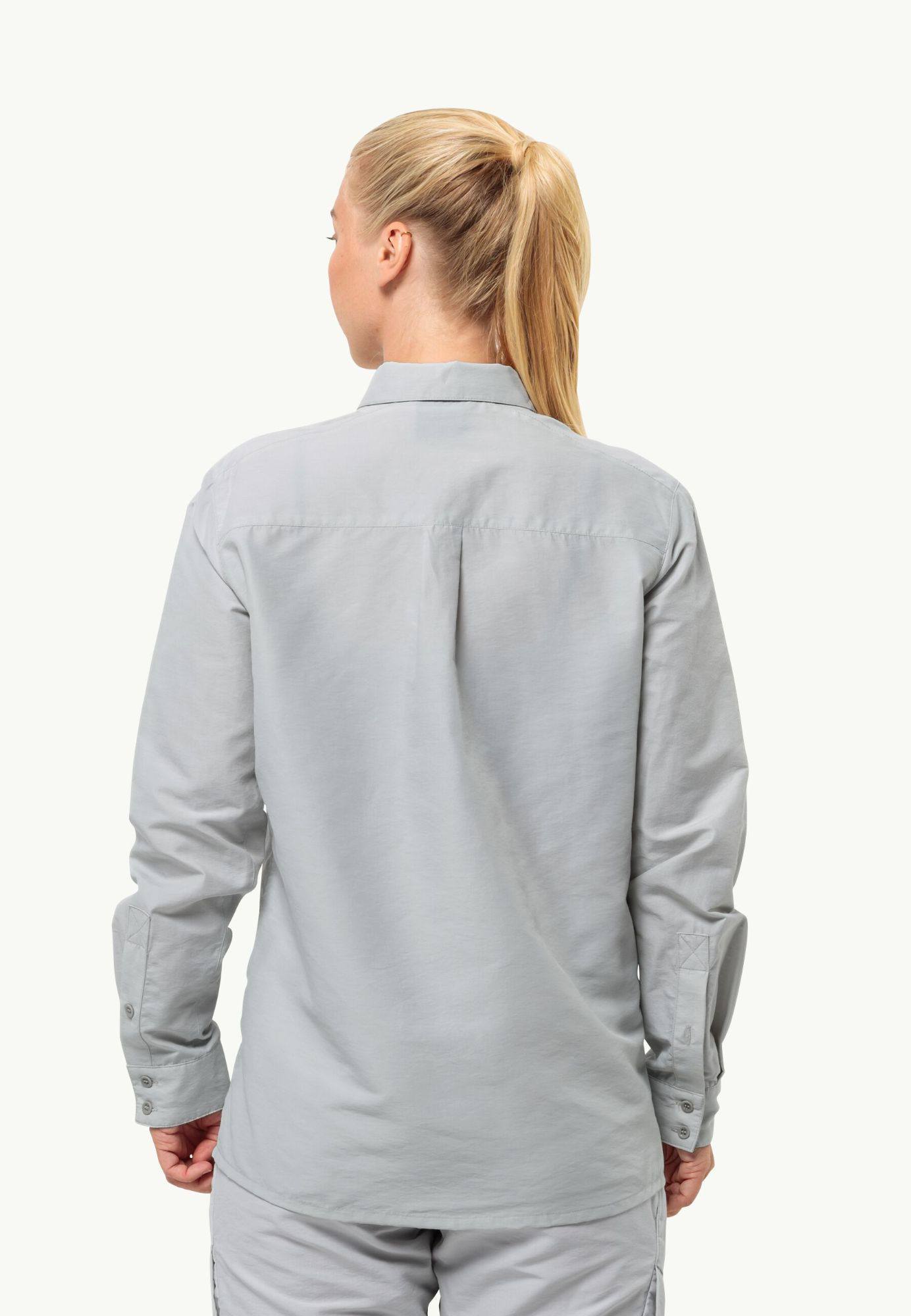 Jack Wolfskin Women's Barrier LS Shirt Light Grey 03