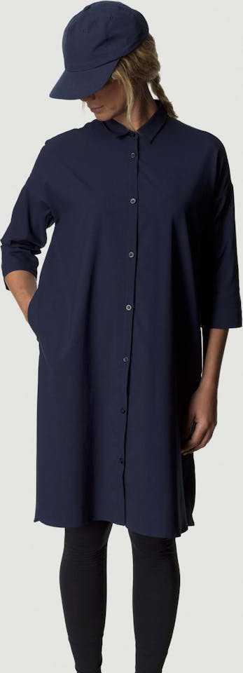Houdini Women's Route Shirt Dress Blue Illusion 03