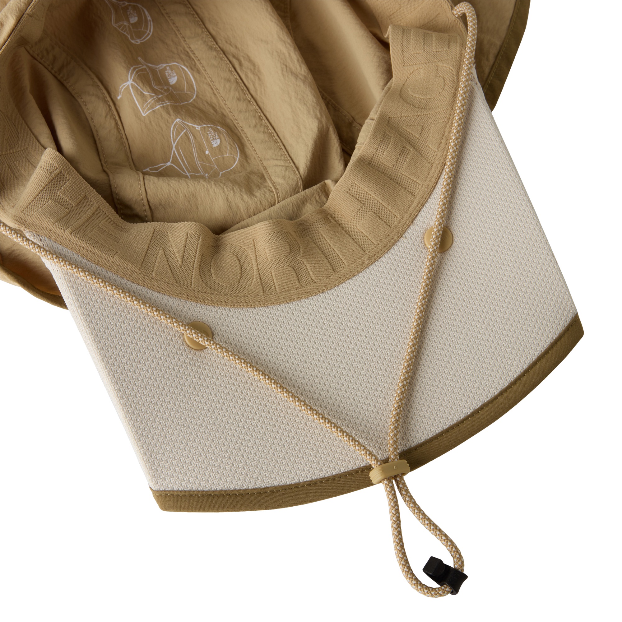 The North Face Class V Convertible Sunshield Hat Khaki 05