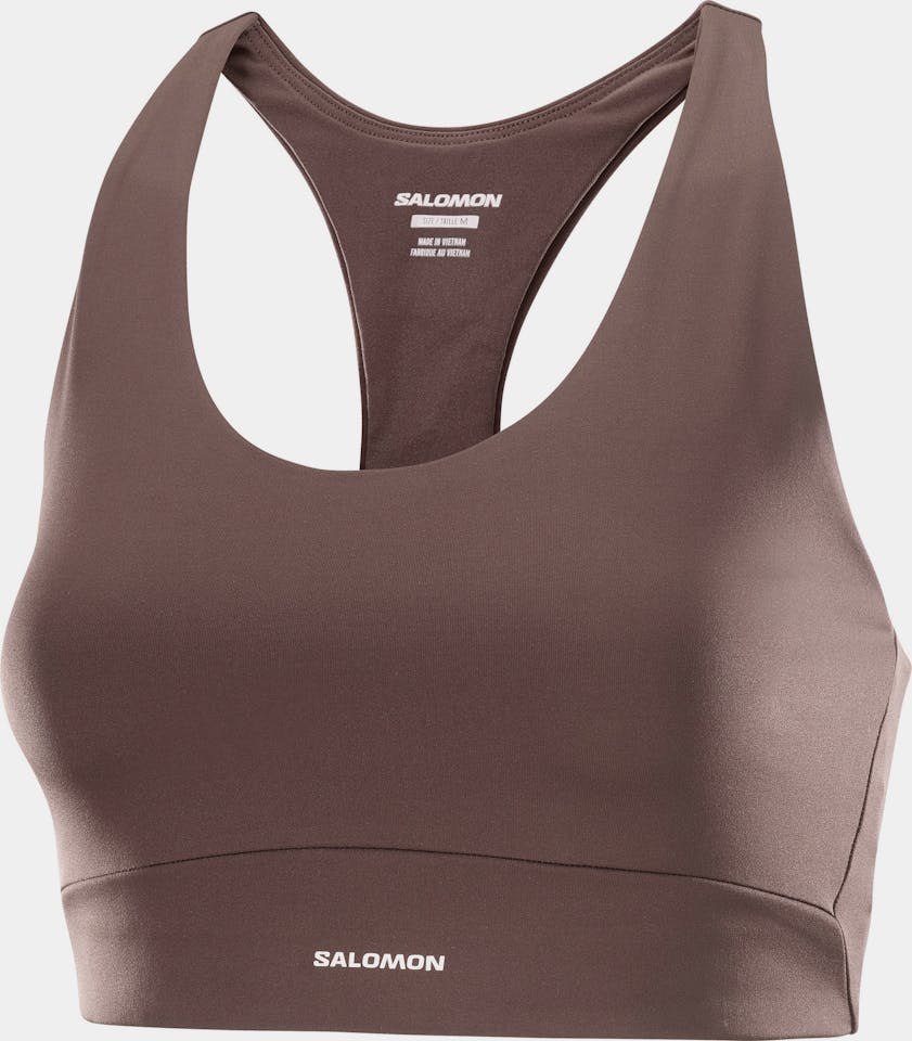 Salomon Shakeout Core Bra Coffee 01
