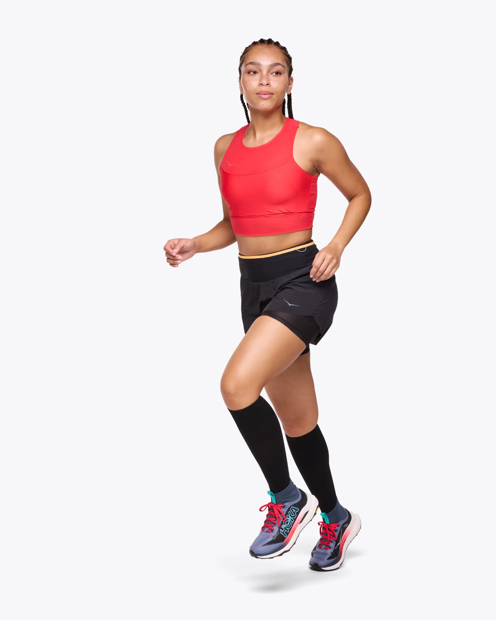 Hoka Women's Skyglide Trail Shorts Black 03