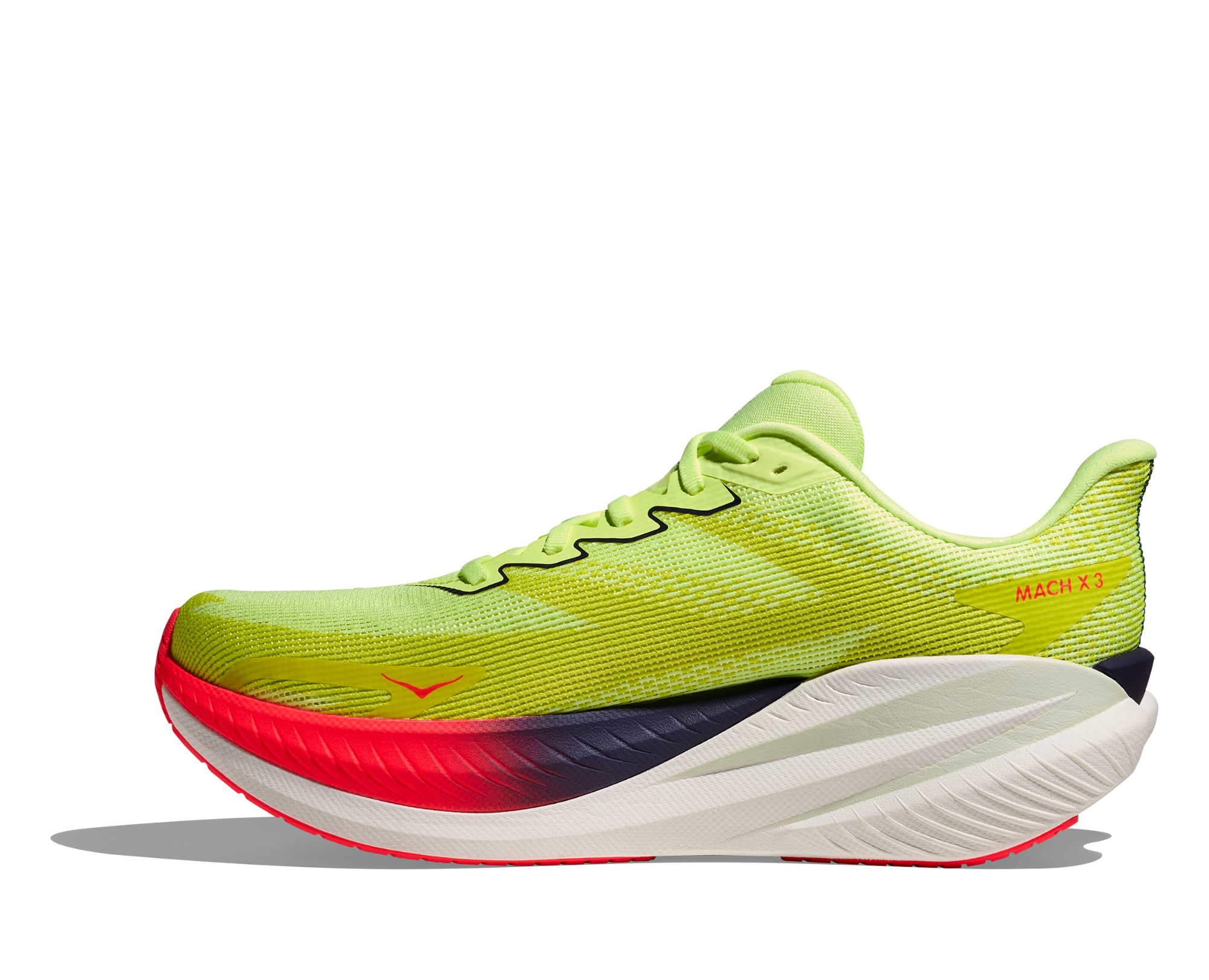 Hoka Men's Mach X 3 Neon Yuzu / Squid Ink 07