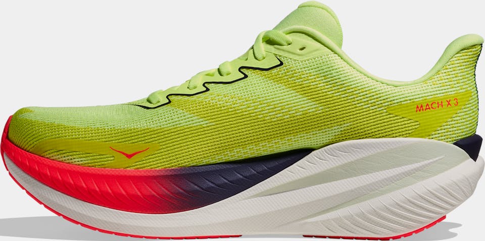 Hoka Men's Mach X 3 Neon Yuzu / Squid Ink 07