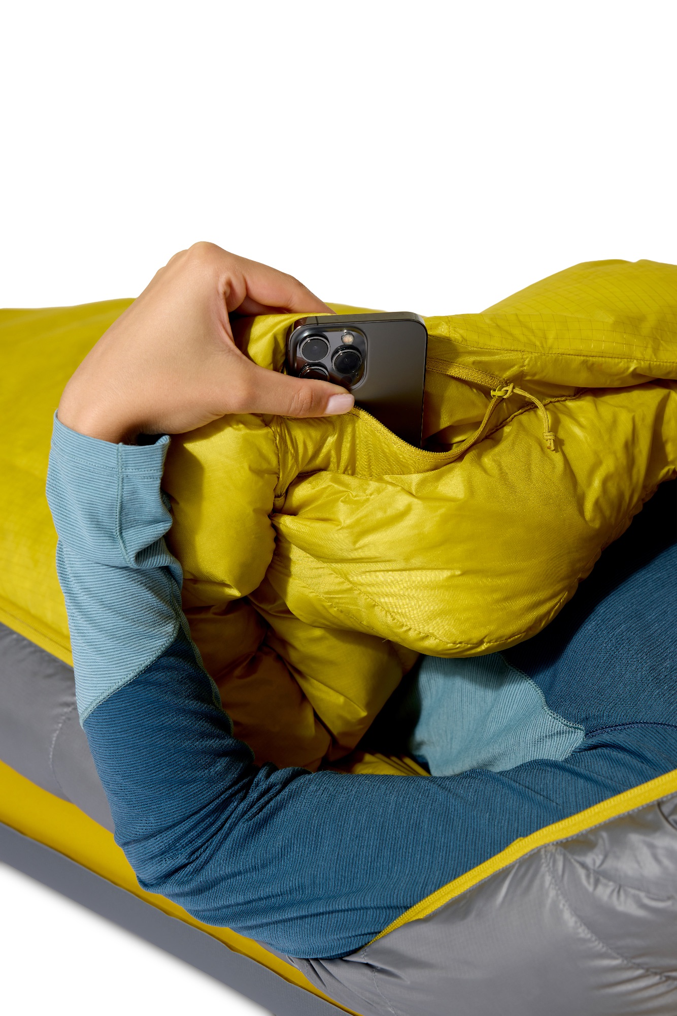 Rab Women's Neutrino -12 Long Harmaa/Keltainen 21