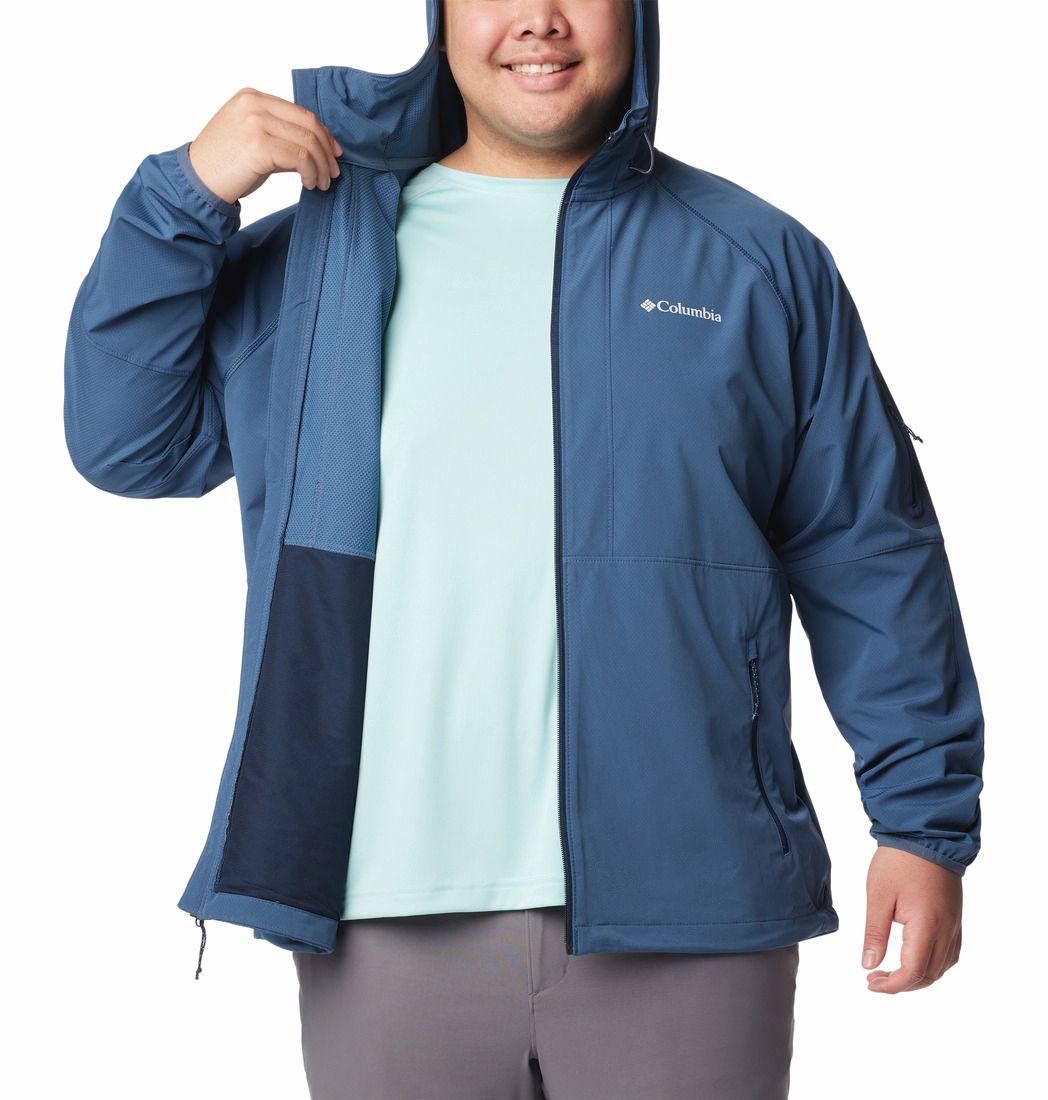 Columbia Men's Tall Heights Hooded Big Softshell Dark Mountain 04