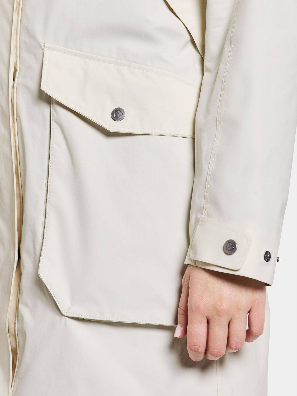 Didriksons Women's Thelma 10 Parka Valkoinen 08