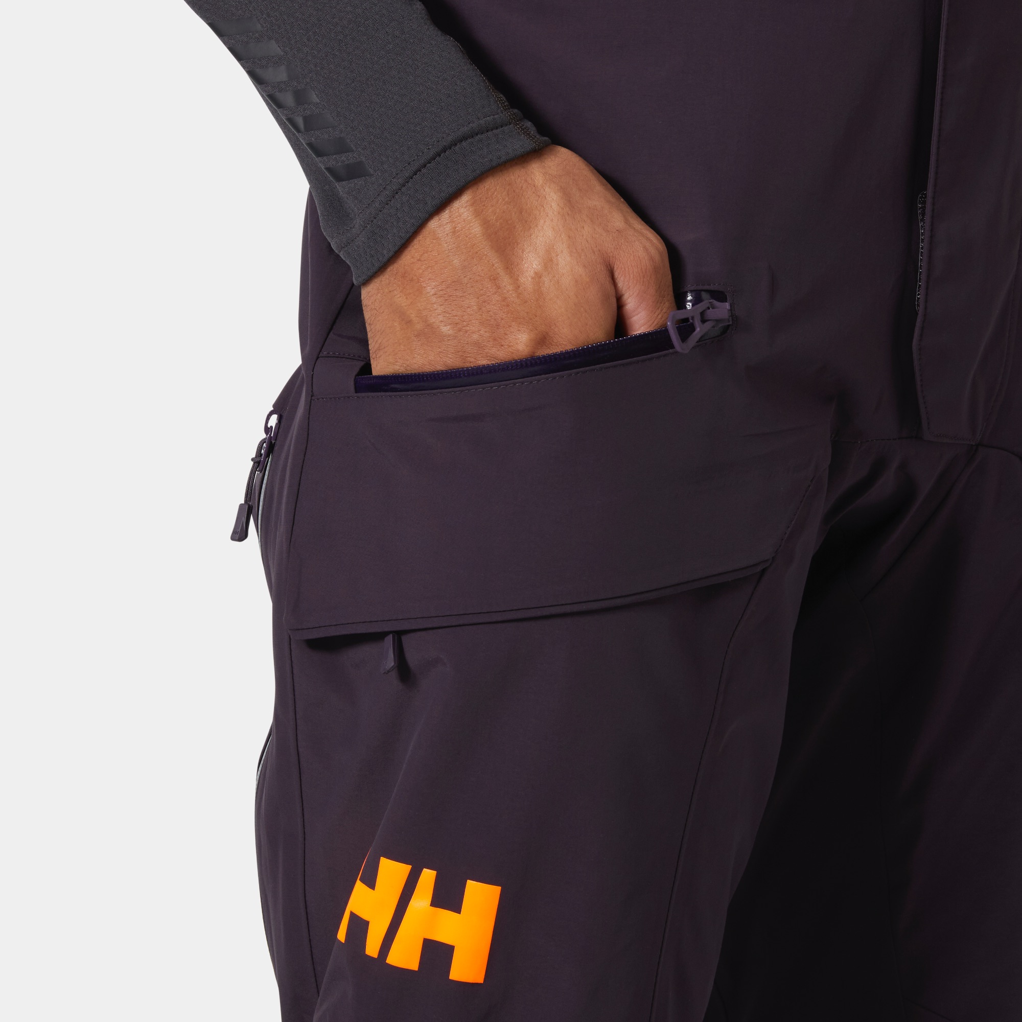 Helly Hansen Sogn Bib Shell Pant Grape 04