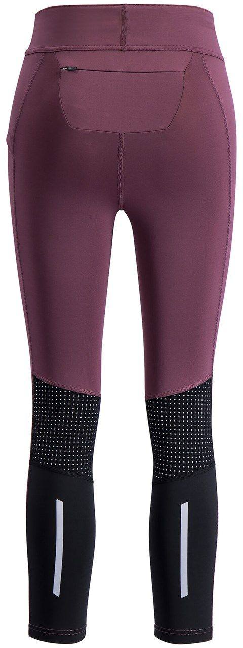 Swix Women's Pace High Waist Cropped Tights Plum 02