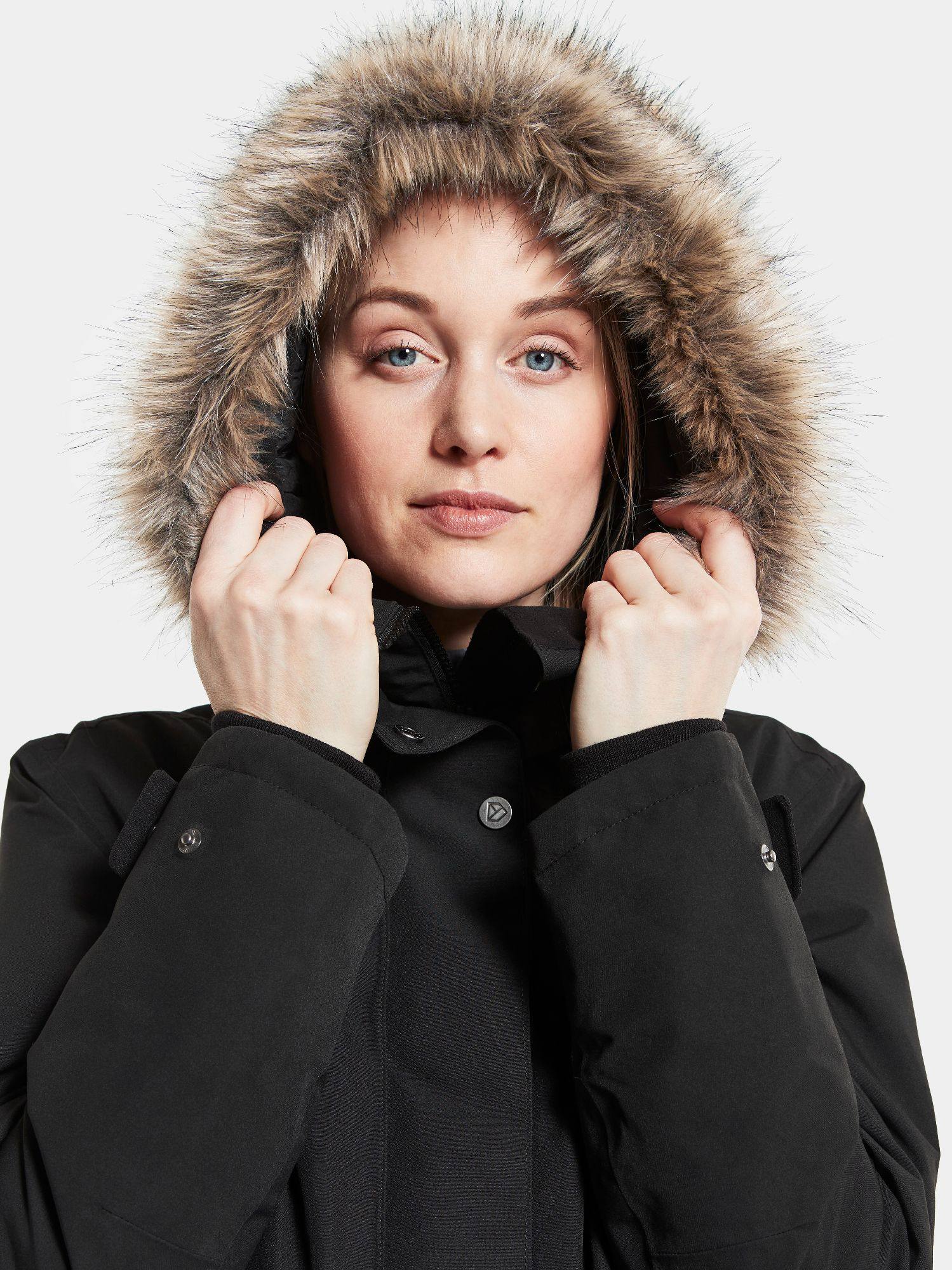 Didriksons Women's Erika Parka 3 Musta 03