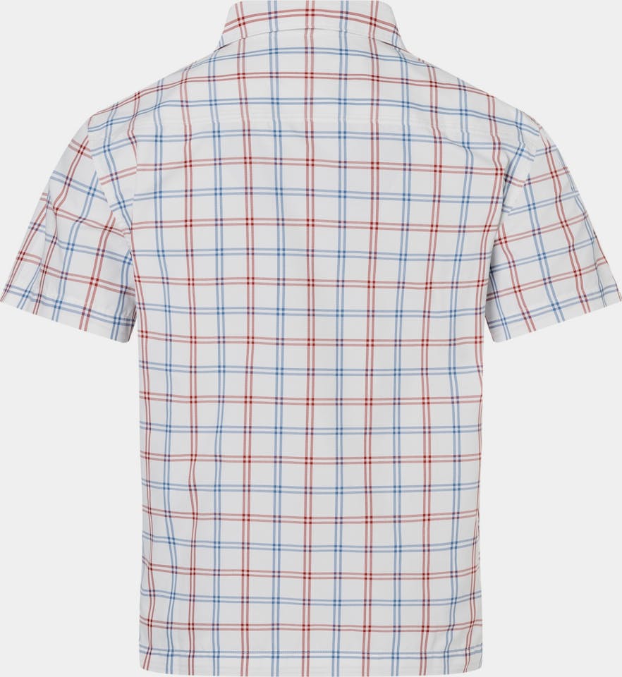 Marmot Men's AirExchange UPF 40 Camp Novelty Short-Sleeve Shirt Pearl Windowpane 05