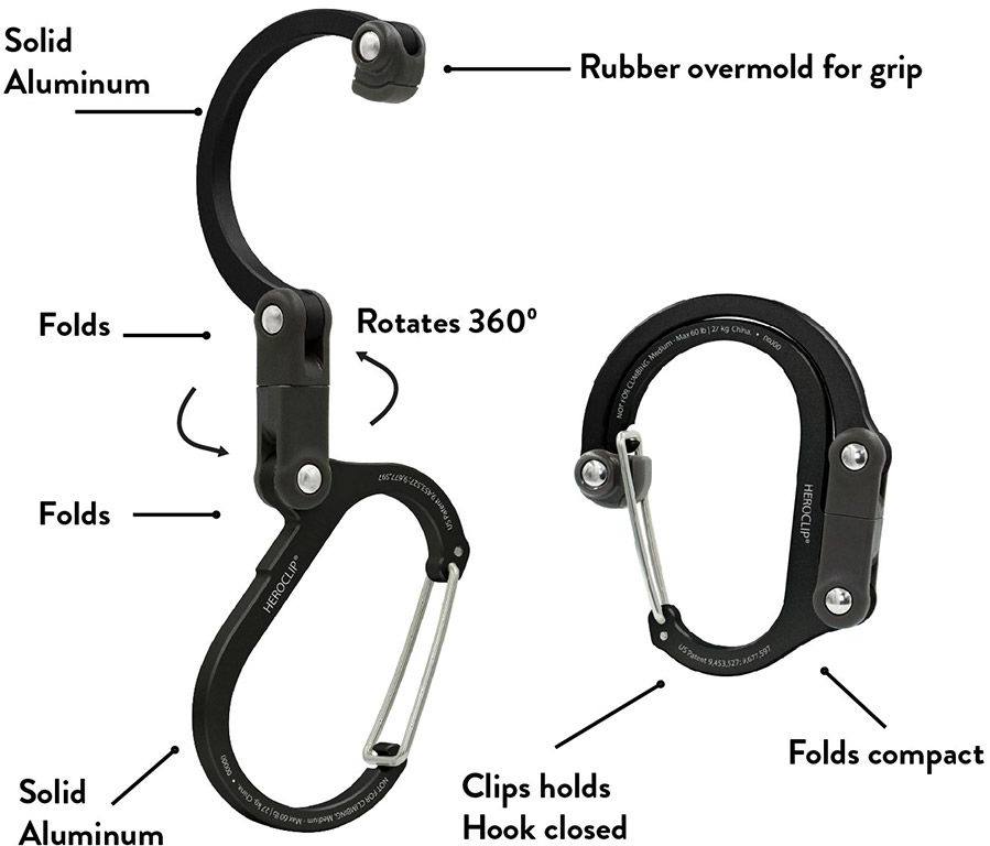 Heroclip Medium Musta 03