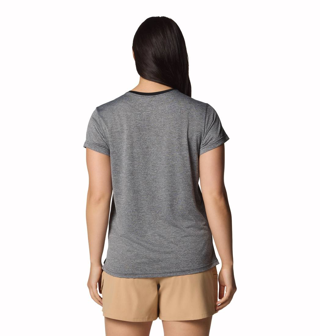 Columbia Women's BlueVista Hill Tee Black Heather 05