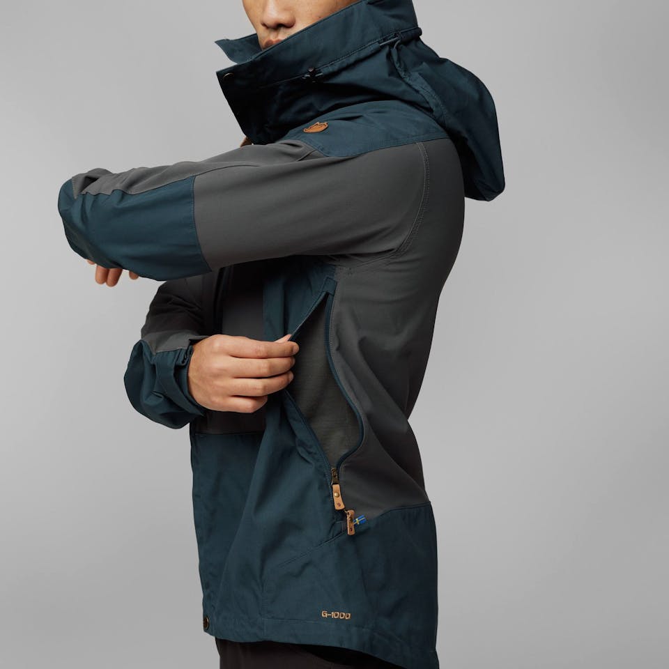 Fjällräven Men's Keb Jacket Mountain Blue / Basalt 10