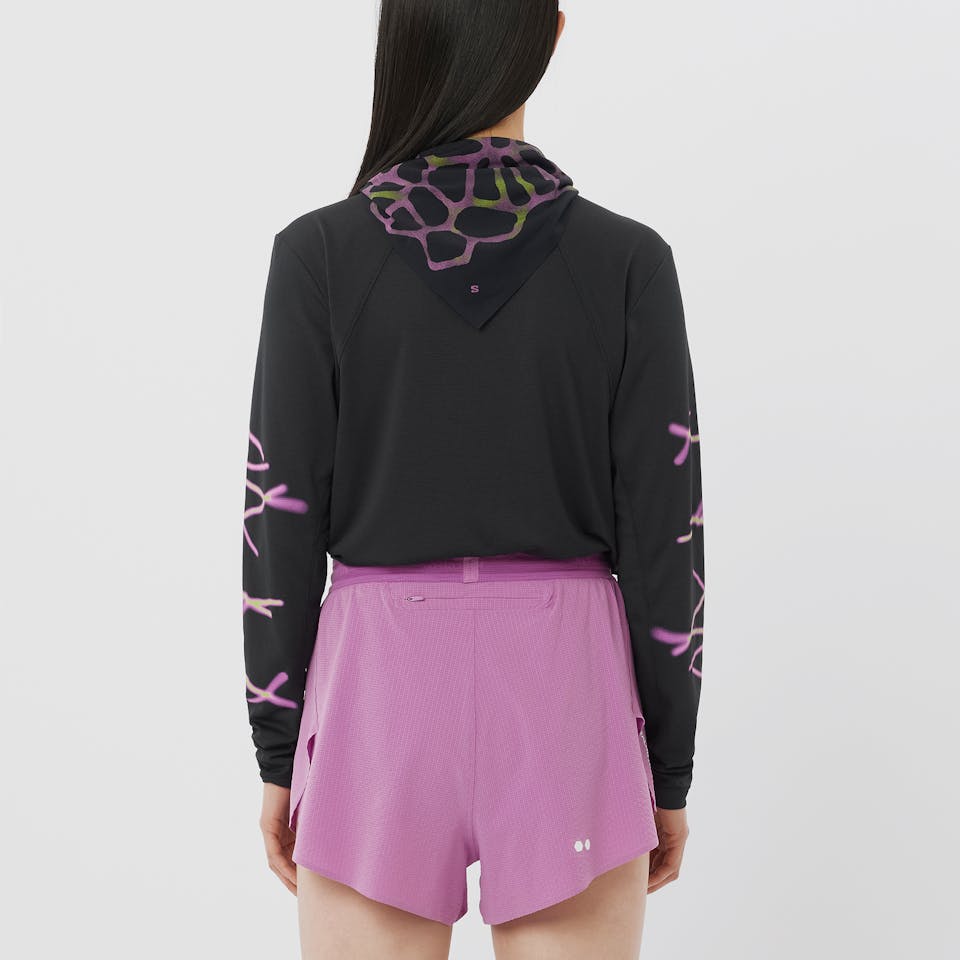 Salomon Women's Shakeout Core Long Sleeve Graph Musta 04