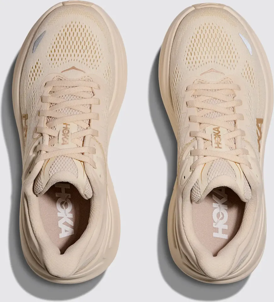 Hoka Women's Bondi 9 Wide Vanilla / Birch 02