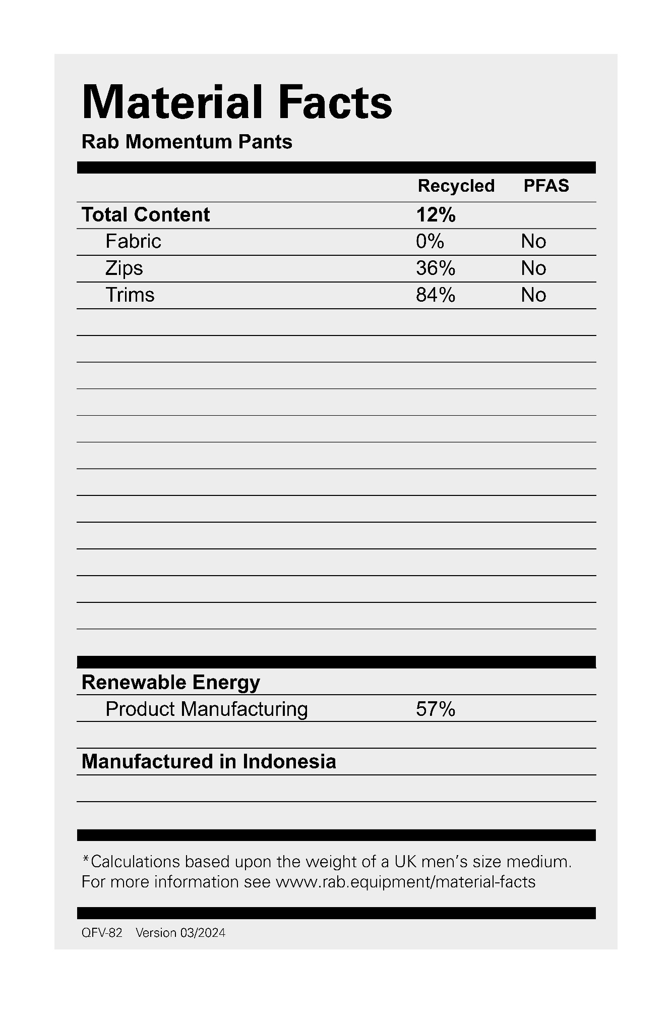 Rab Men's Momentum Pant Beluga 21