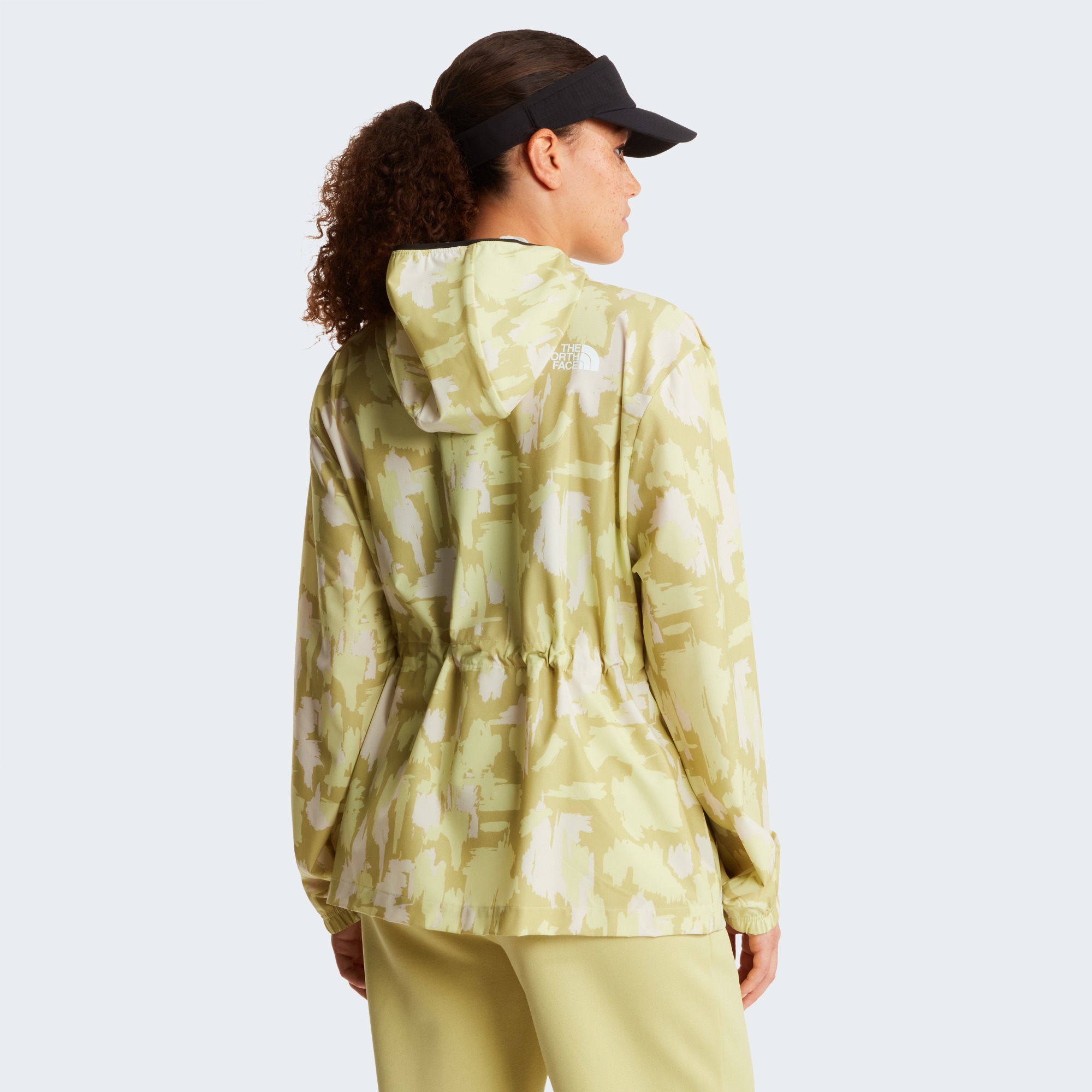 The North Face Women's Mountain Athletics Hooded Wind Jacket Lemonade 04