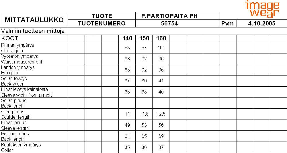 Partiotuote Nykymallin mukainen partiopaita, sininen, lasten  02
