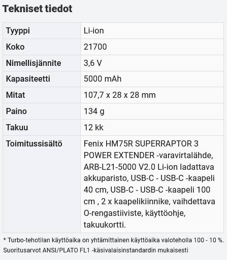 Fenix HM75R Power Extender 5000mah  03