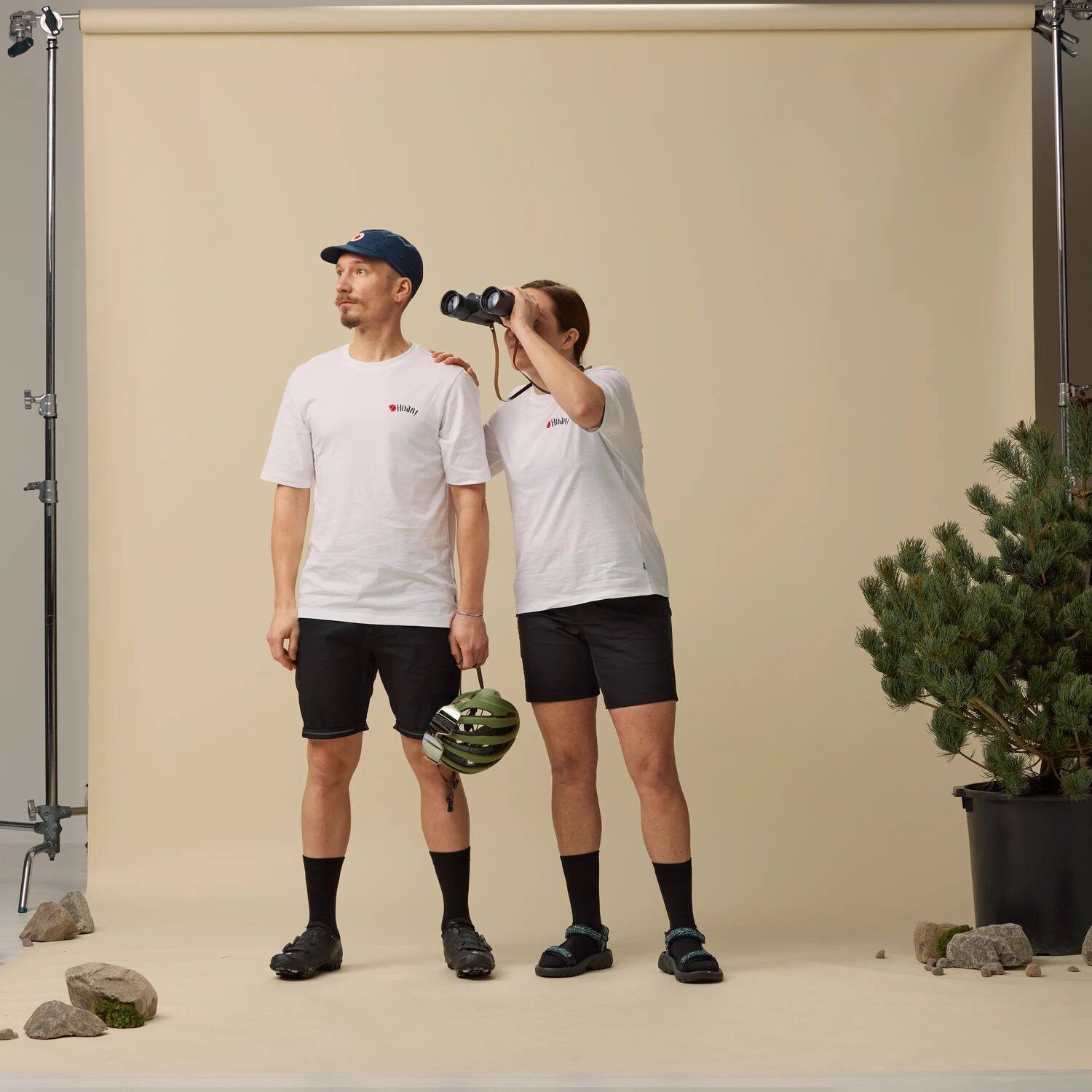 Fjällräven Women's Hoja Hybrid Shorts Black 06