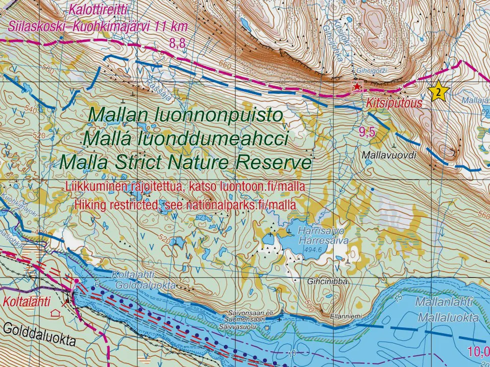 Karttakauppa Kilpisjärvi Pältsan 1:50 000 / 1:25 000 04