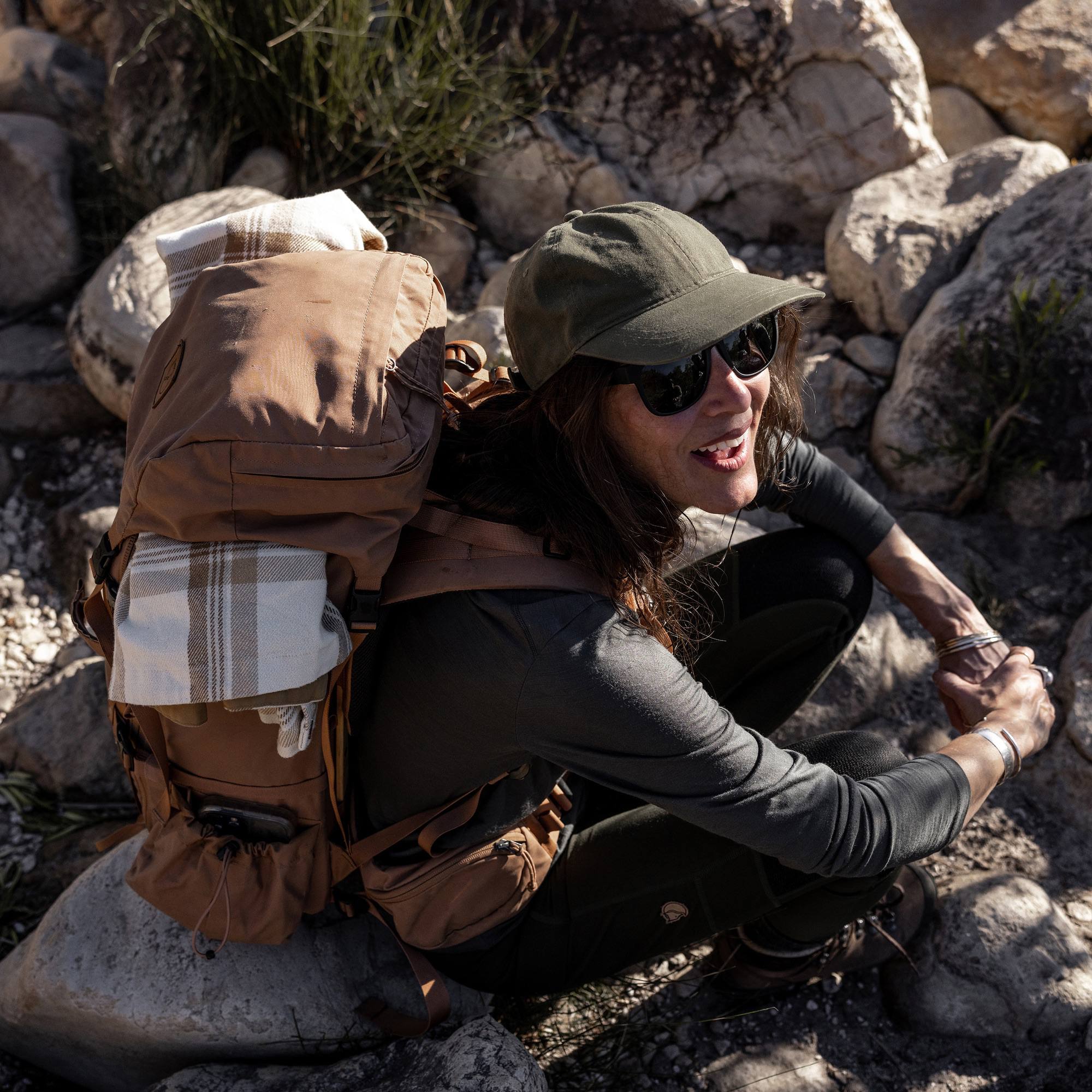 Fjällräven Women's Abisko Wool LS Musta 08