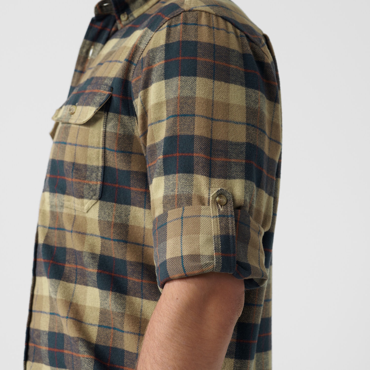 Fjällräven Singi Heavy Flannel Shirt Chalk/Navy 10