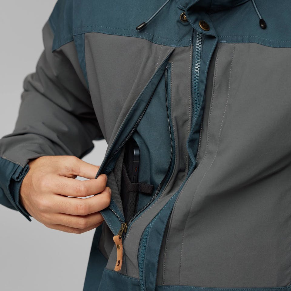 Fjällräven Men's Keb Jacket Mountain Blue / Basalt 11