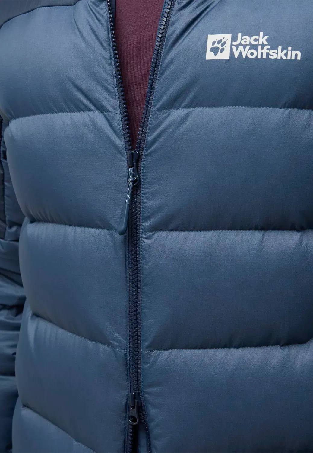 Jack Wolfskin Men's Nebelhorn Down Hoody - Miesten untuvatakki Tummansininen 02