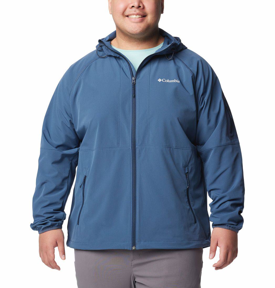 Columbia Men's Tall Heights Hooded Big Softshell Dark Mountain 07