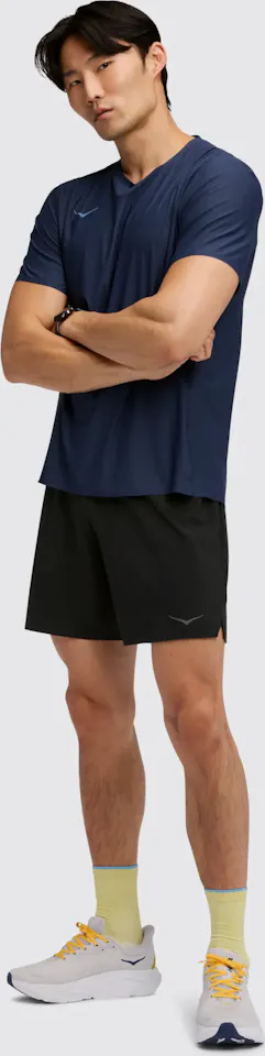 Hoka Men's Glide 7" 2in1 Shorts Black 02