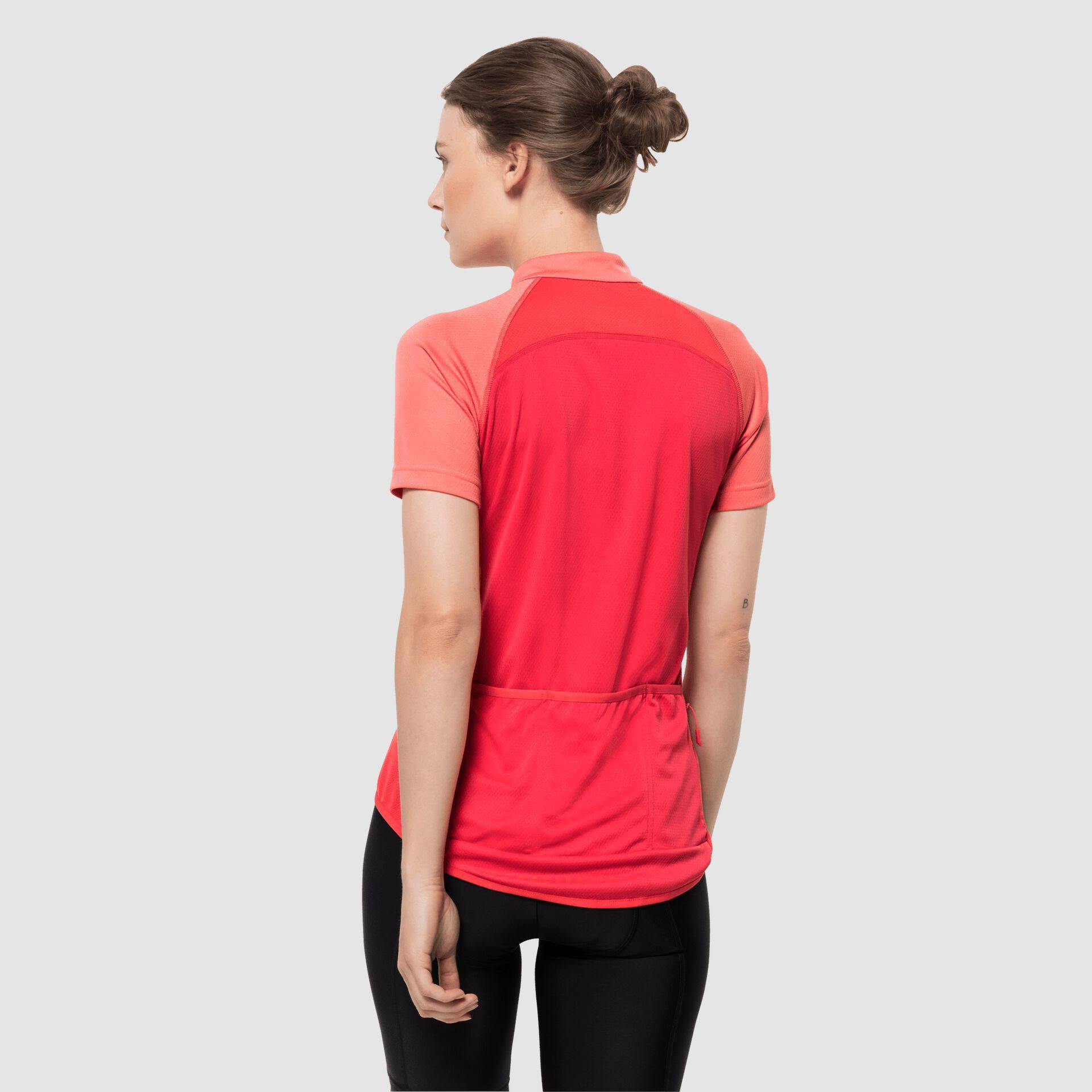 Jack Wolfskin Women's Tourer Full Zip Tee Red 03
