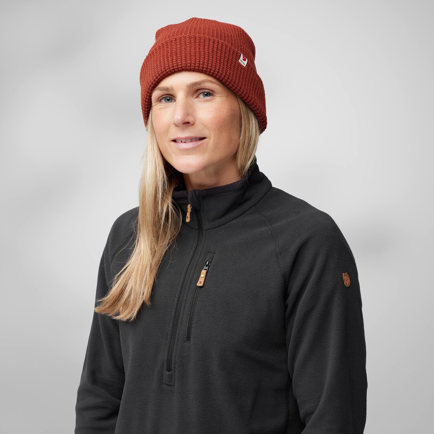 Fjällräven Women's Övik Lite Fleece Half Zip Black 05
