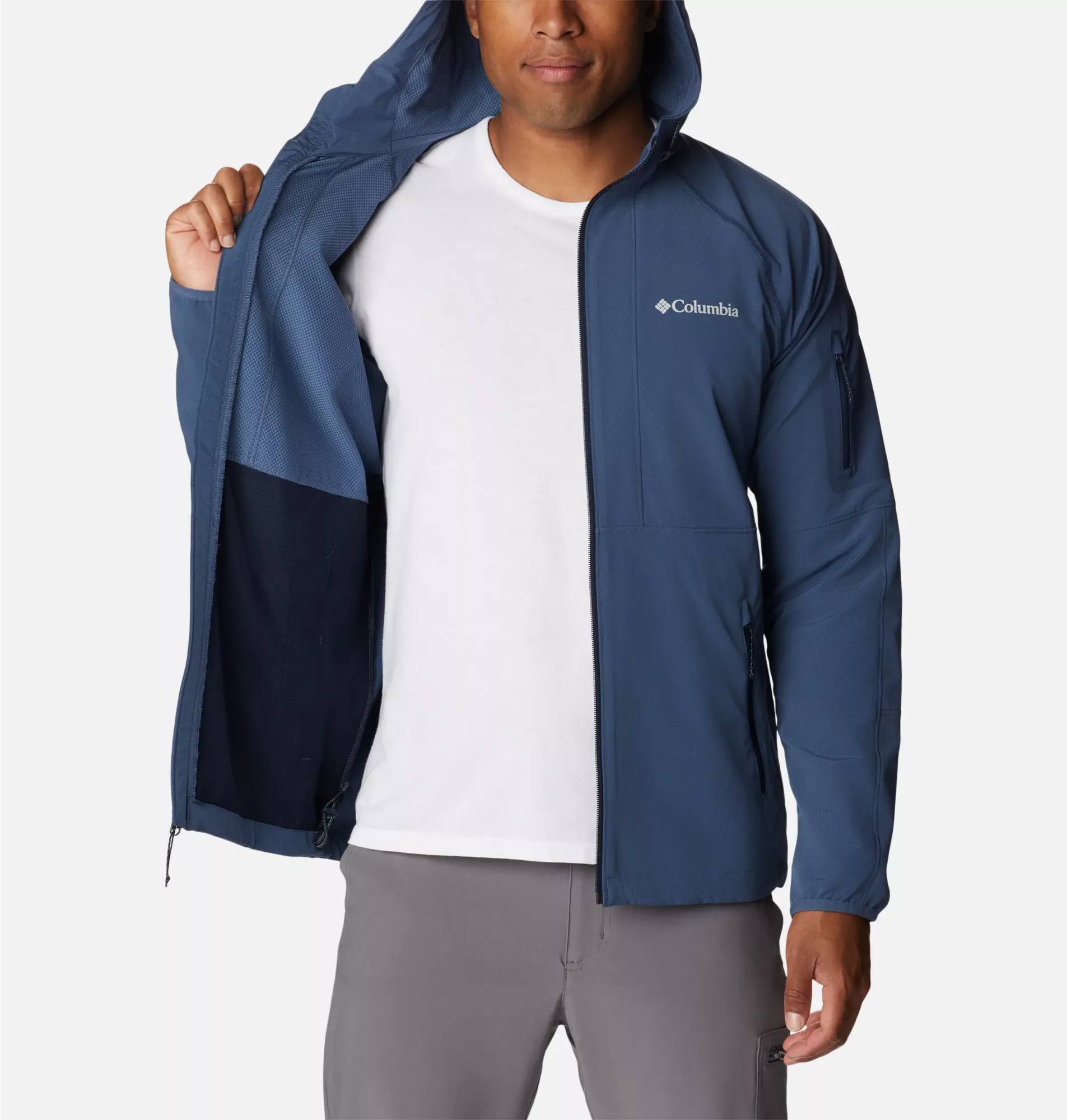 Columbia Men's Tall Heights Hooded Softshell Dark Mountain 04
