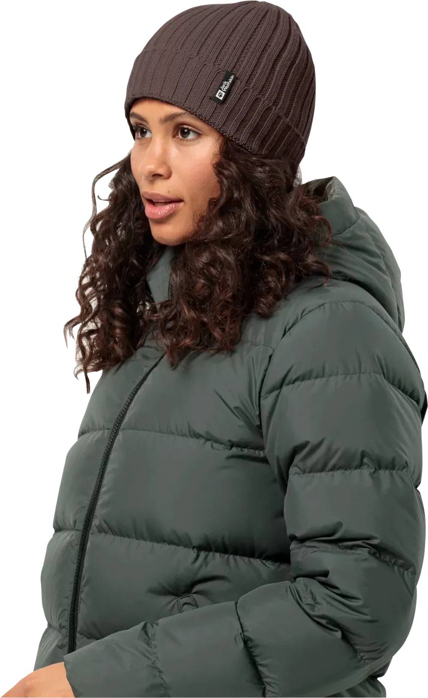 Jack Wolfskin Rib Knit Beanie Coffee 02