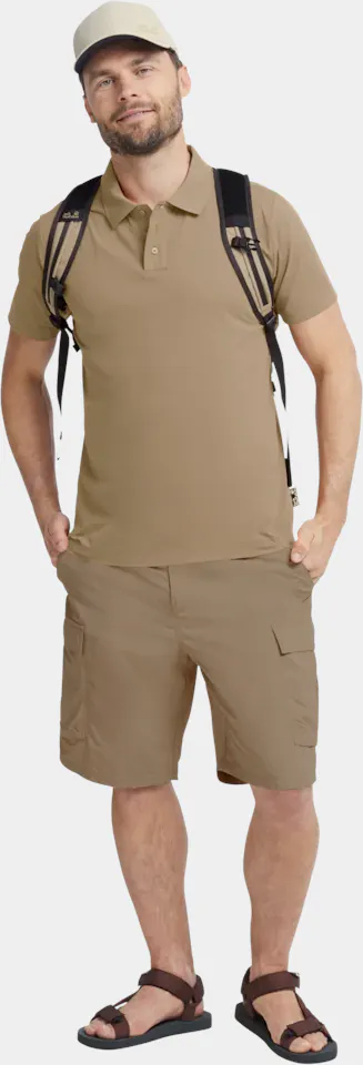 Jack Wolfskin Men's Travel Polo Hazel Brown 05