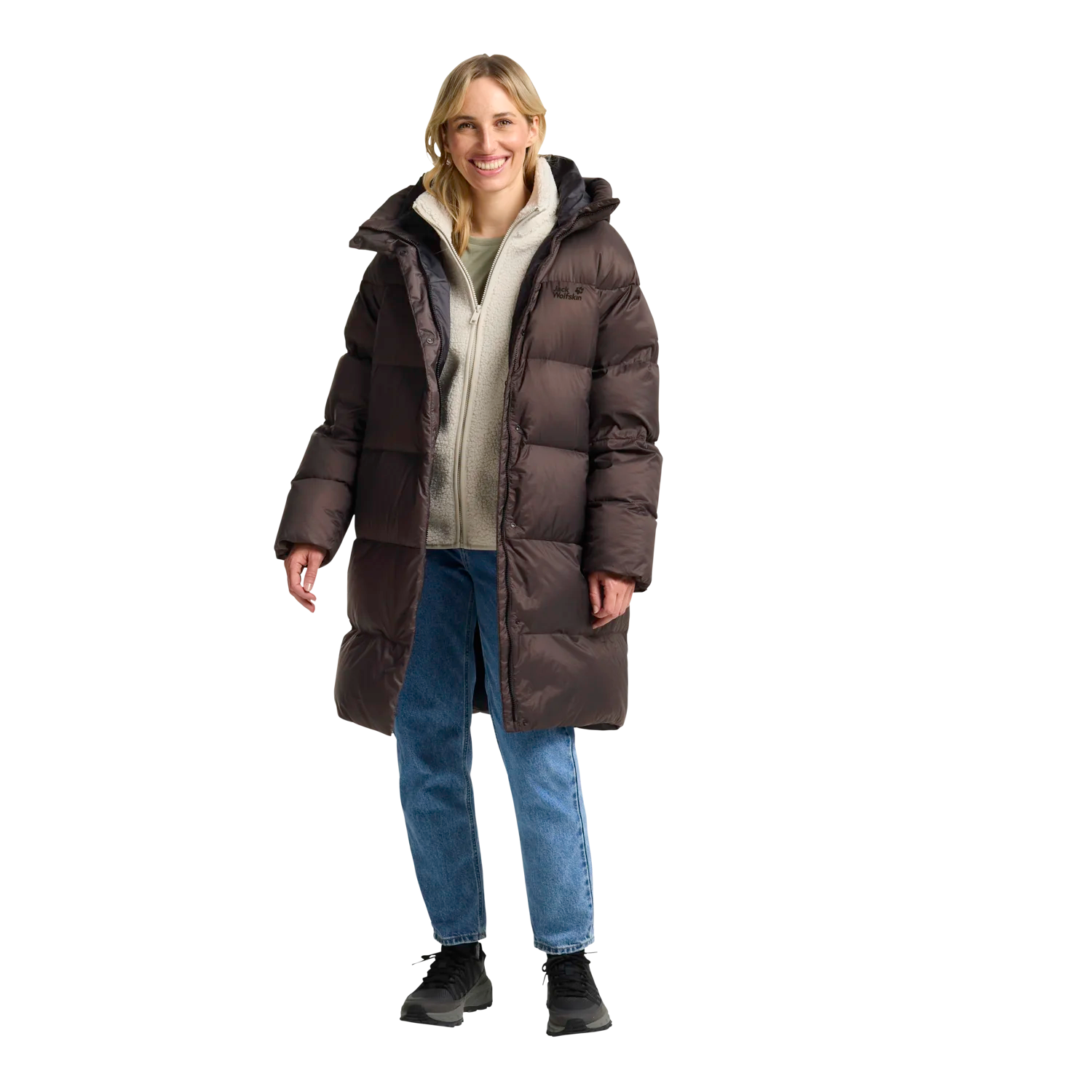 Jack Wolfskin Women's Icy Hill Down Coat Peat Moss 07