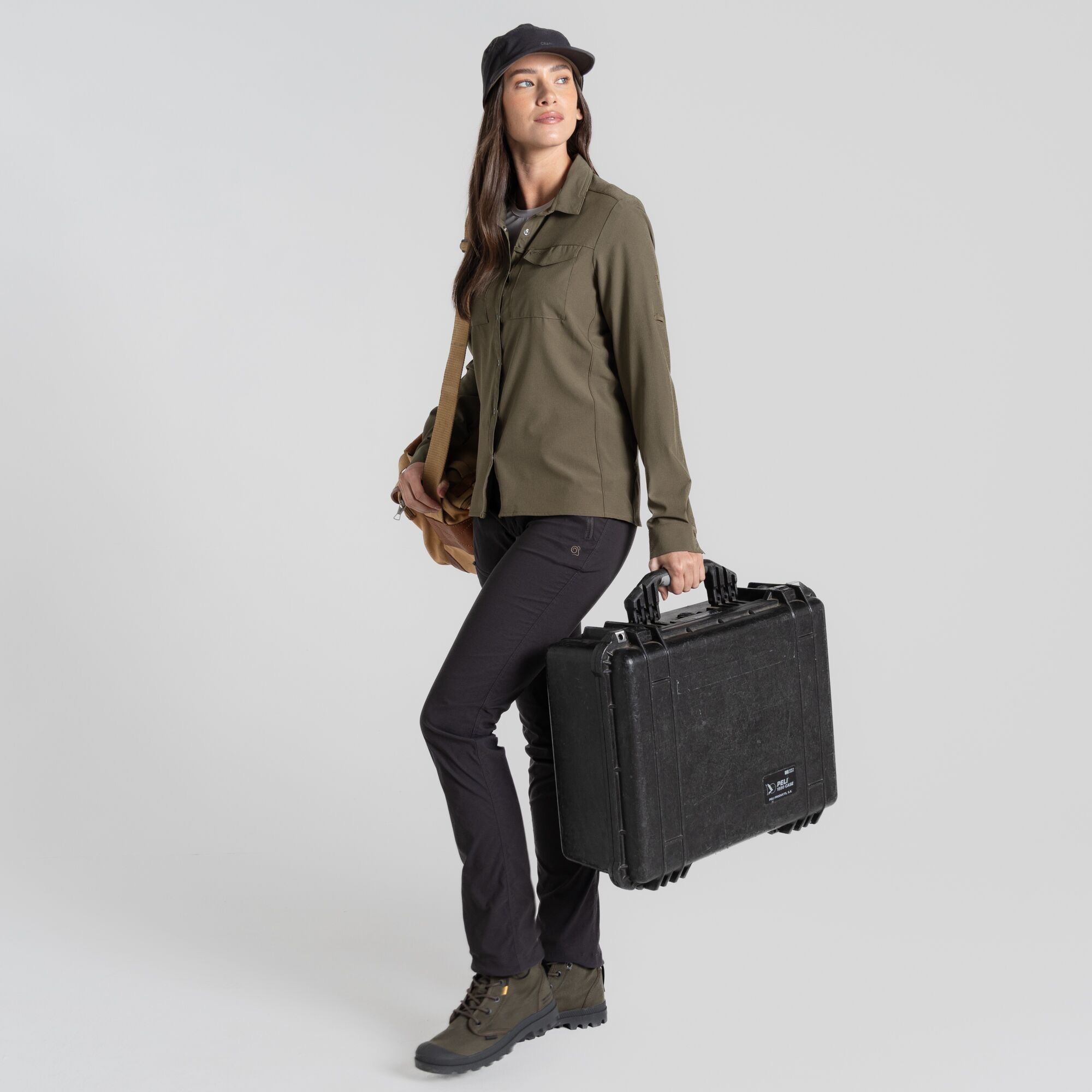 Craghoppers Women's Nosilife Pro III Long Sleeve Shirt Olive 09