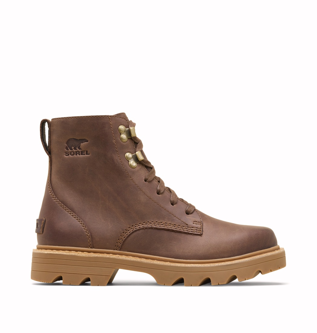 Sorel Women's Revel RD Lace Waterproof Boots - Naisten talvikengät Tobacco, Blackened Brown 06