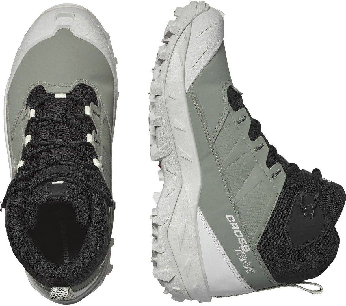 Salomon Women's Crosstrak Waterproof Agave Green/Black/Canary Green 08